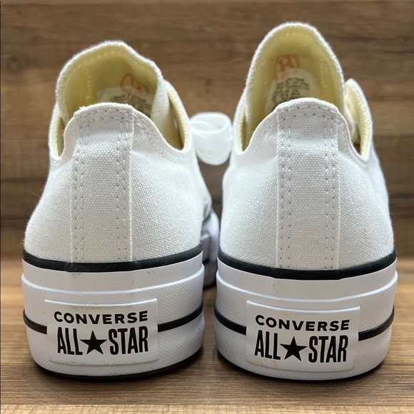 Converse All Star platform White Low-Top Sneakers - Picture 5 of 9